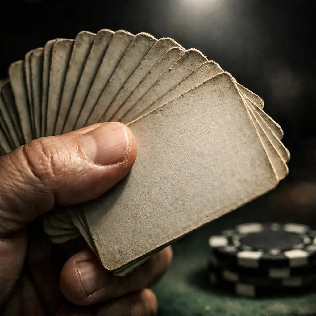 Karty do pokera w dłoni gracza podczas rozgrywki Texas Hold’em